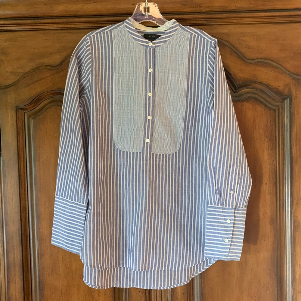 J Crew Striped Tunic Shirt/Swim Suit Coverup